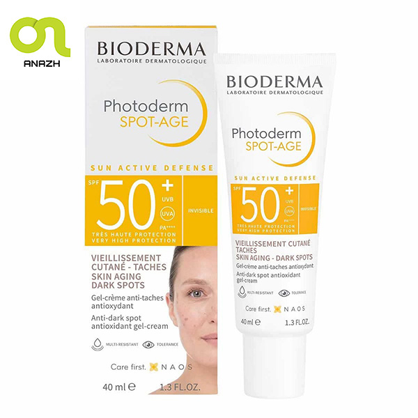 ضد آفتاب بایودرما فتودرم ضد لک و ضد پیری SPOT-AGE SPF50-اناژ