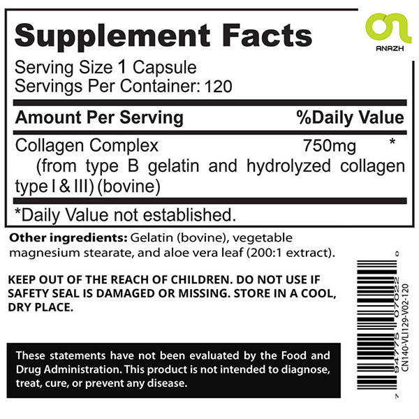 مکمل کلاژن ساینس افتر ایو 120 عددیAfterave Essentials CollagenScience Premium Hydrolyzed Collagen Peptides-اناژ