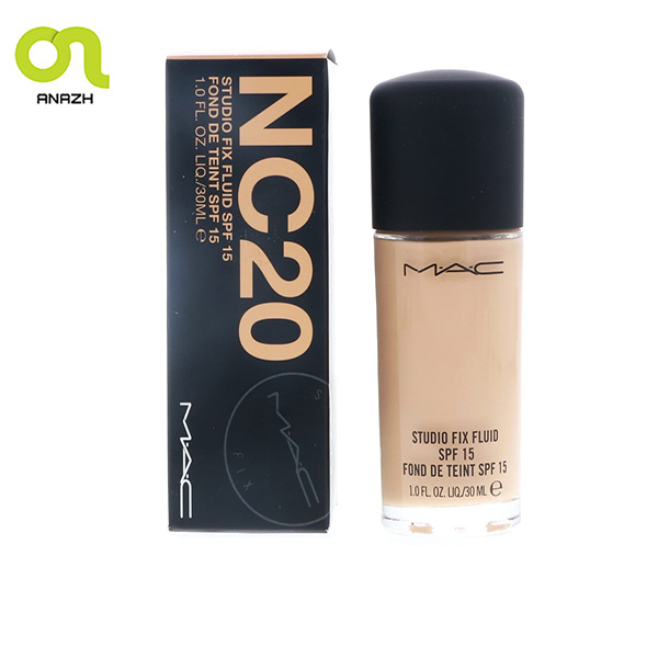 کرم پودر مک اصل STUDIO FIX FLUID MAC شماره NC20-اناژ
