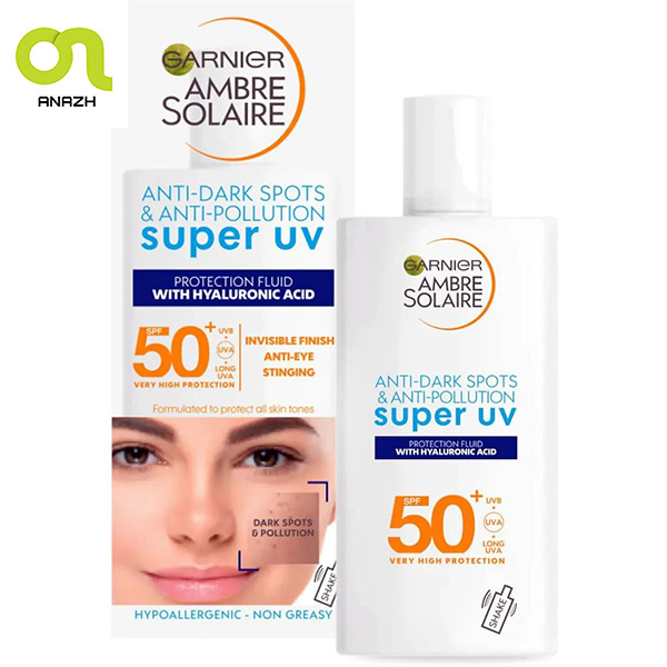فلویید ضدآفتاب و ضد لک گارنیه Garnier Ambre Solaire Super UV SPF50 حجم 40 میل-اناژ