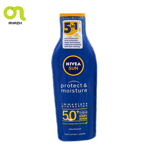 لوسیون ضدآفتاب نیوا Nivea Sun Protect & Moisture SPF 50-اناژ
