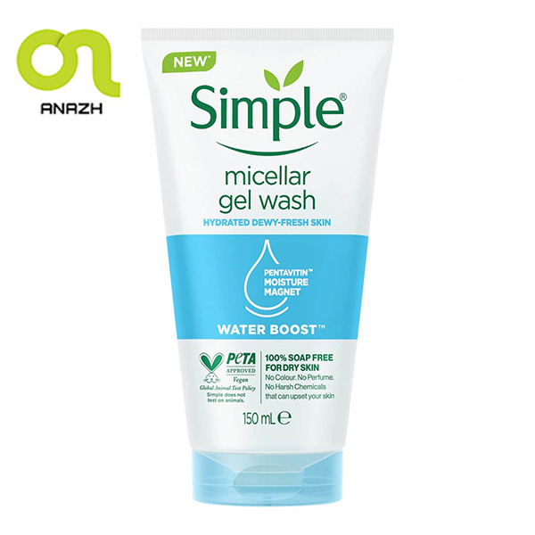 ژل میسلار شوینده صورت سیمپل micellar gel wash-اناژ