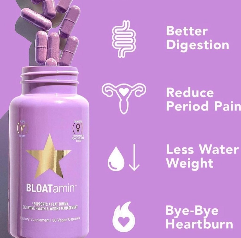 بلوتامین اورجینال HAIRTAMIN BLOATamin VITAMINS 30 CAPSULEs انقضا 9/2024-اناژ