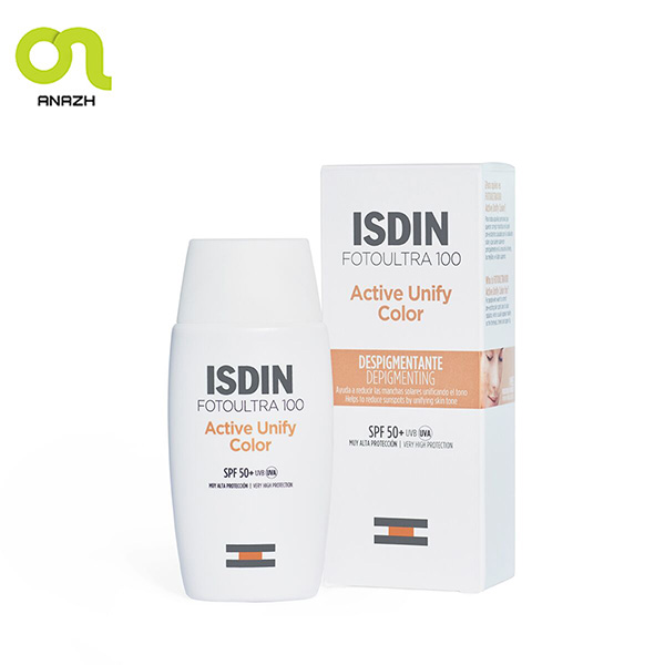 ضد آفتاب اکتیو یونیفای ایزدین رنگی SPF 50 -اناژ